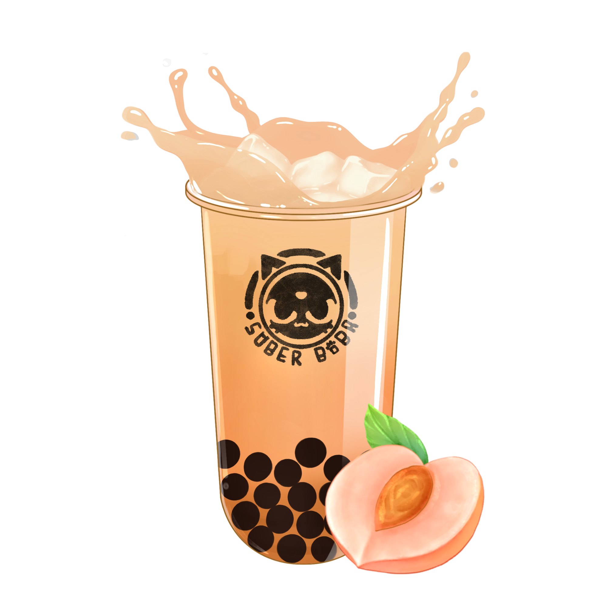 Peach Milk Tea